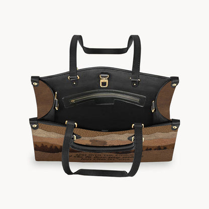 And Into The Forest I Go - Personalized Hiking Leather Handbag