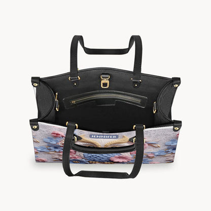 Beautiful Owl - Personalized Owl Leather Handbag