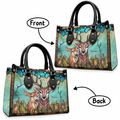 You & Me We Got This - Personalized Hunting Leather Handbag