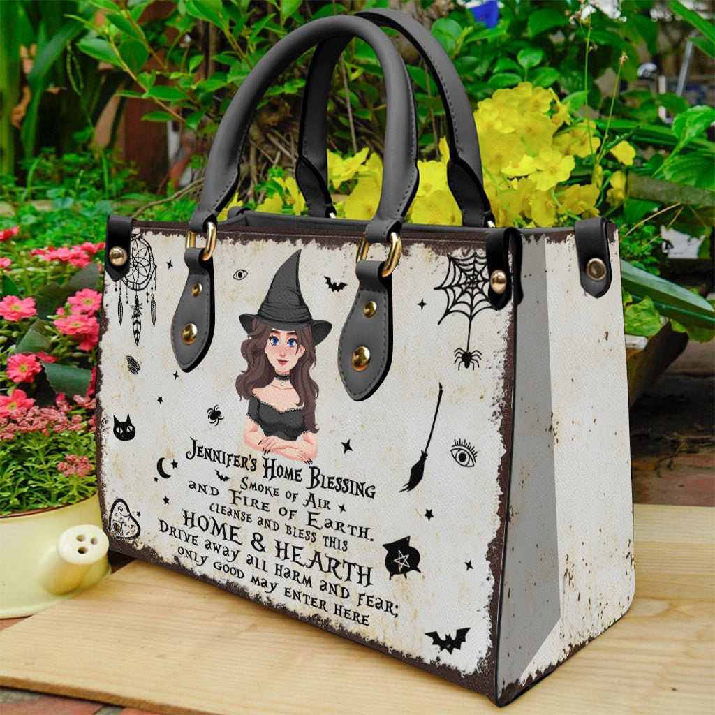 Home Blessing - Personalized Witch Leather Handbag