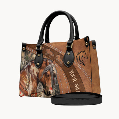 Love Horses - Personalized Horse Leather Handbag