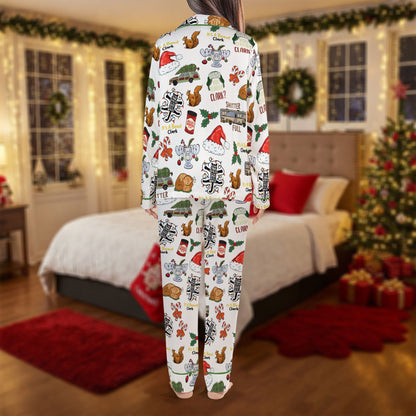Funny Christmas Vacation Pajama Set – Holiday Humor Pajamas | Cozy Pajama Gift Set, Cute Pajamas for My Love, Family Pajamas for Women, Men, Kids & Youth HPRPJMADL-36