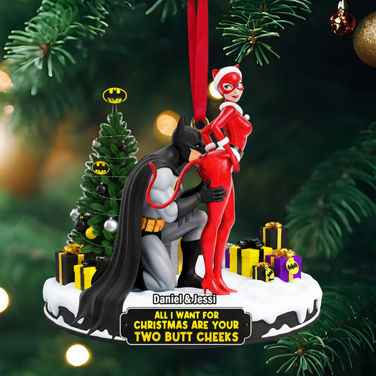 Cheeky Masked Couple Ornament - Personalized Gifts For Couple