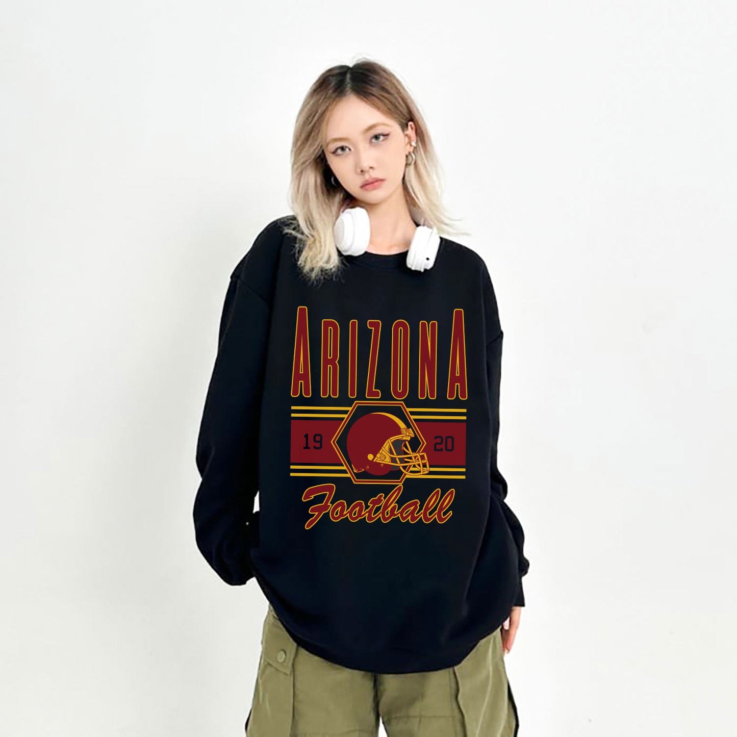 Arizona Football Sweatshirt, Arizona Shirt Retro Style 90s Vintage Unisex Crewneck, Graphic Tee Gift For Football Fan Sport