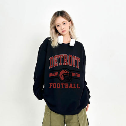 Detroit Football Sweatshirt,Detroit Football Shirt Retro Style 90s Vintage Unisex Crewneck, Graphic Tee Gift For Football Fan Sport (Copy)