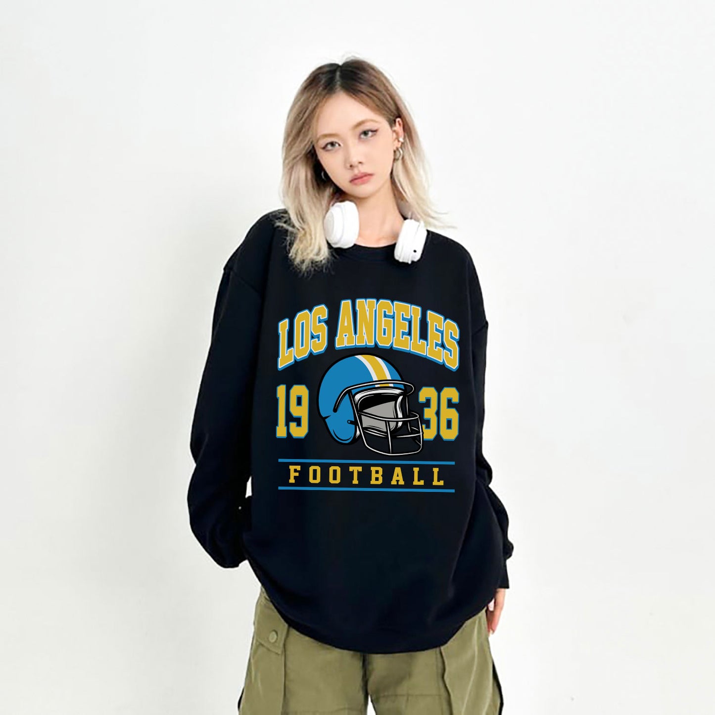 LOS angeles 1936 FOOTBALL Sweatshirt, LOS angeles 1936 FOOTBALL Shirt Retro Style 90s Vintage Unisex Crewneck, Graphic Tee Gift For Football Fan Sport