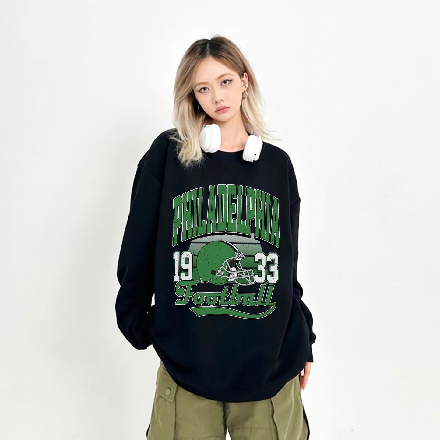 PHILADELPHIA 1933 FOOTBALL Sweatshirt, PHILADELPHIA 1933 FOOTBALL Shirt Retro Style 90s Vintage Unisex Crewneck, Graphic Tee Gift For Football Fan Sport