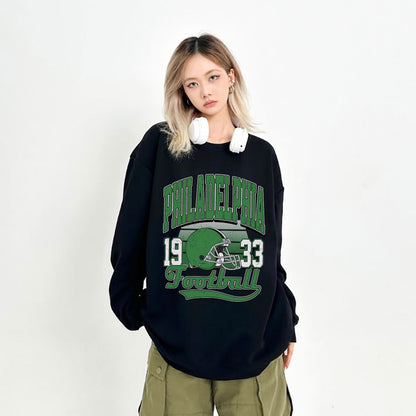 PHILADELPHIA 1933 FOOTBALL Sweatshirt, PHILADELPHIA 1933 FOOTBALL Shirt Retro Style 90s Vintage Unisex Crewneck, Graphic Tee Gift For Football Fan Sport