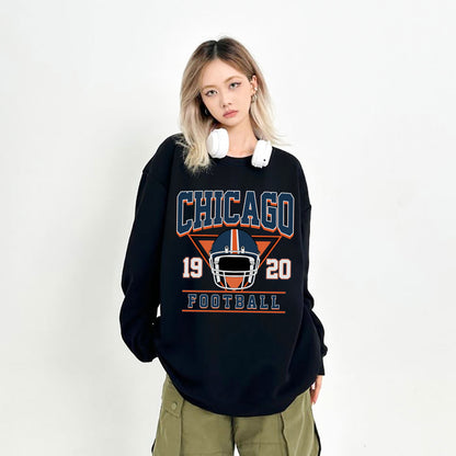 Chicago 1920 Football Sweatshirt, Chicago 1920 Shirt Retro Style 90s Vintage Unisex Crewneck, Graphic Tee Gift For Football Fan Sport.
