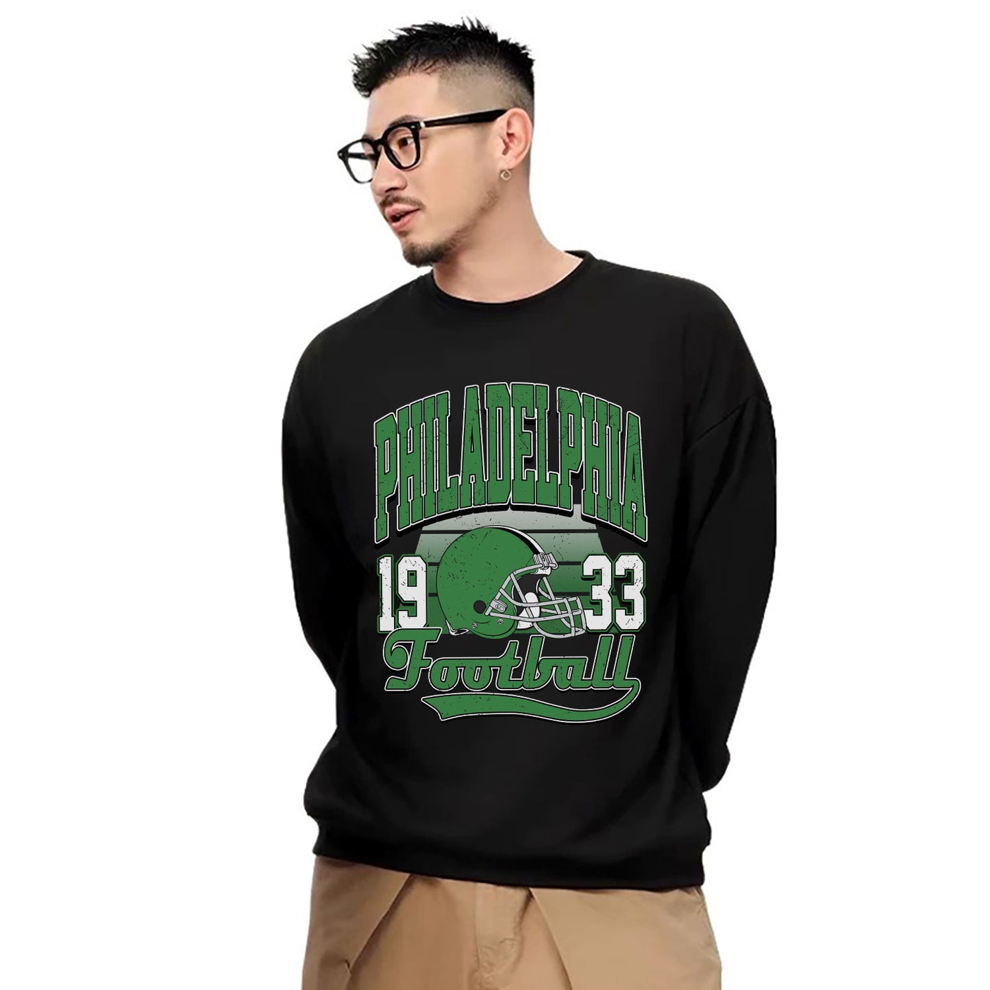 PHILADELPHIA 1933 FOOTBALL Sweatshirt, PHILADELPHIA 1933 FOOTBALL Shirt Retro Style 90s Vintage Unisex Crewneck, Graphic Tee Gift For Football Fan Sport