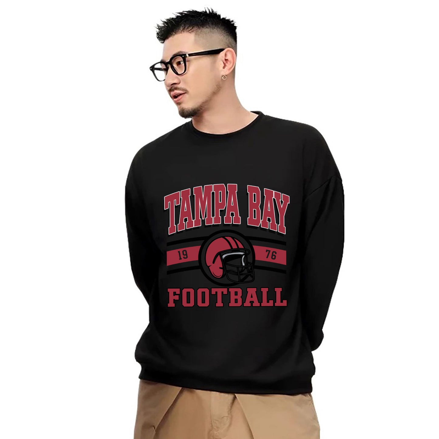 Tampa Bay Football Sweatshirt, Tampa Bay Football Shirt Retro Style 90s Vintage Unisex Crewneck, Graphic Tee Gift For Football Fan Sport