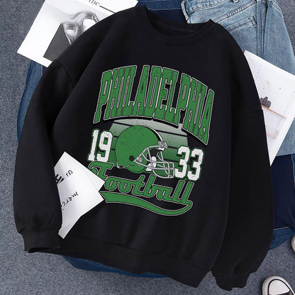 PHILADELPHIA 1933 FOOTBALL Sweatshirt, PHILADELPHIA 1933 FOOTBALL Shirt Retro Style 90s Vintage Unisex Crewneck, Graphic Tee Gift For Football Fan Sport