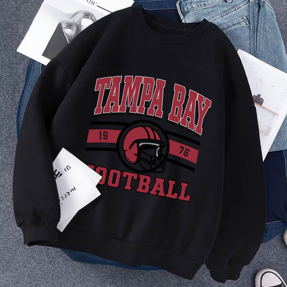 Tampa Bay Football Sweatshirt, Tampa Bay Football Shirt Retro Style 90s Vintage Unisex Crewneck, Graphic Tee Gift For Football Fan Sport