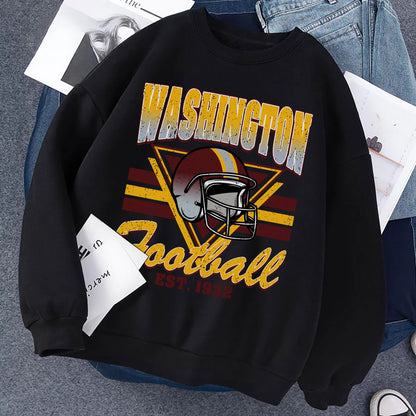 WASHINGTON FOOTBALL EST 1932 Sweatshirt, WASHINGTON FOOTBALL EST 1932 Shirt Retro Style 90s Vintage Unisex Crewneck, Graphic Tee Gift For Football Fan Sport