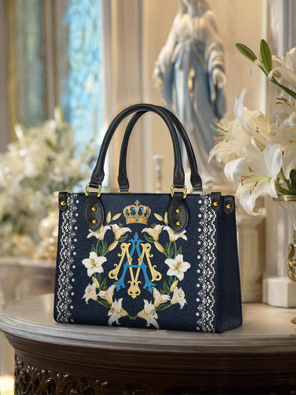 Catholight Crown Of Grace Leather Bag