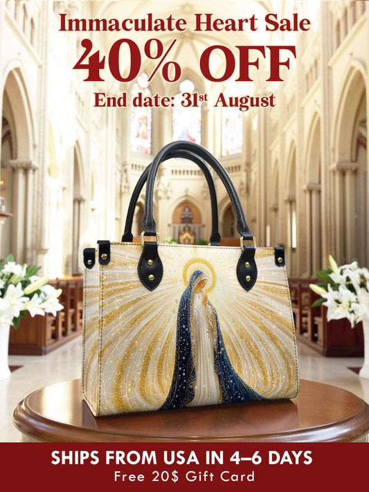 Catholight Our Lady’s Eternal Glow Leather Bag