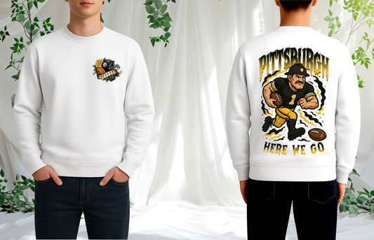 Here We Go Pittsburgh Football Sweatshirt – Fan Gear