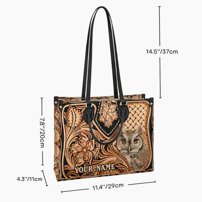 Love Owls - Personalized Leather Handbag