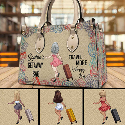 Getaway Bag - Personalized Travelling Leather Handbag