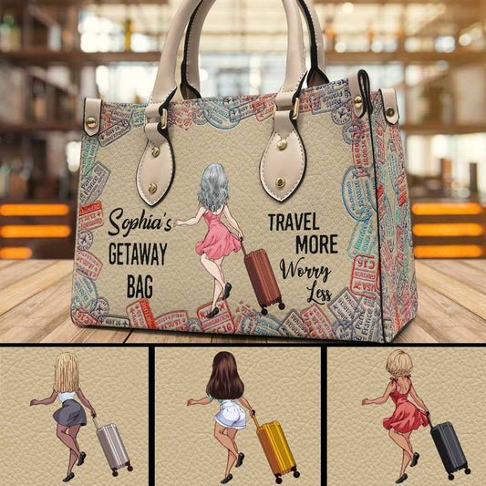 Getaway Bag - Personalized Travelling Leather Handbag