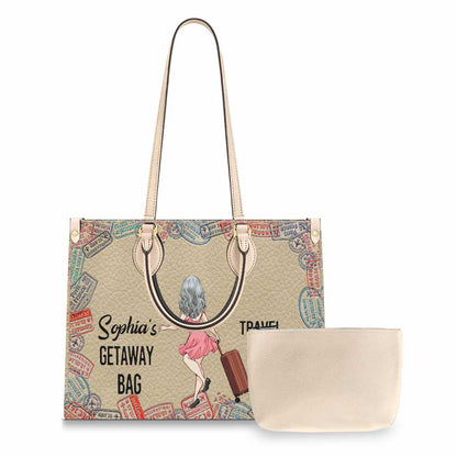 Getaway Bag - Personalized Travelling Leather Handbag