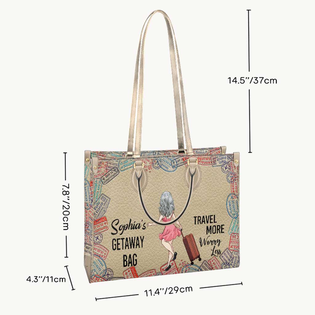 Getaway Bag - Personalized Travelling Leather Handbag