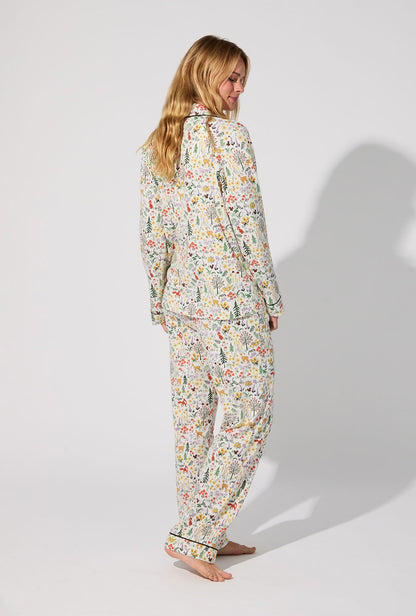 Forest Trails Long Sleeve Classic Stretch Jersey PJ Set
