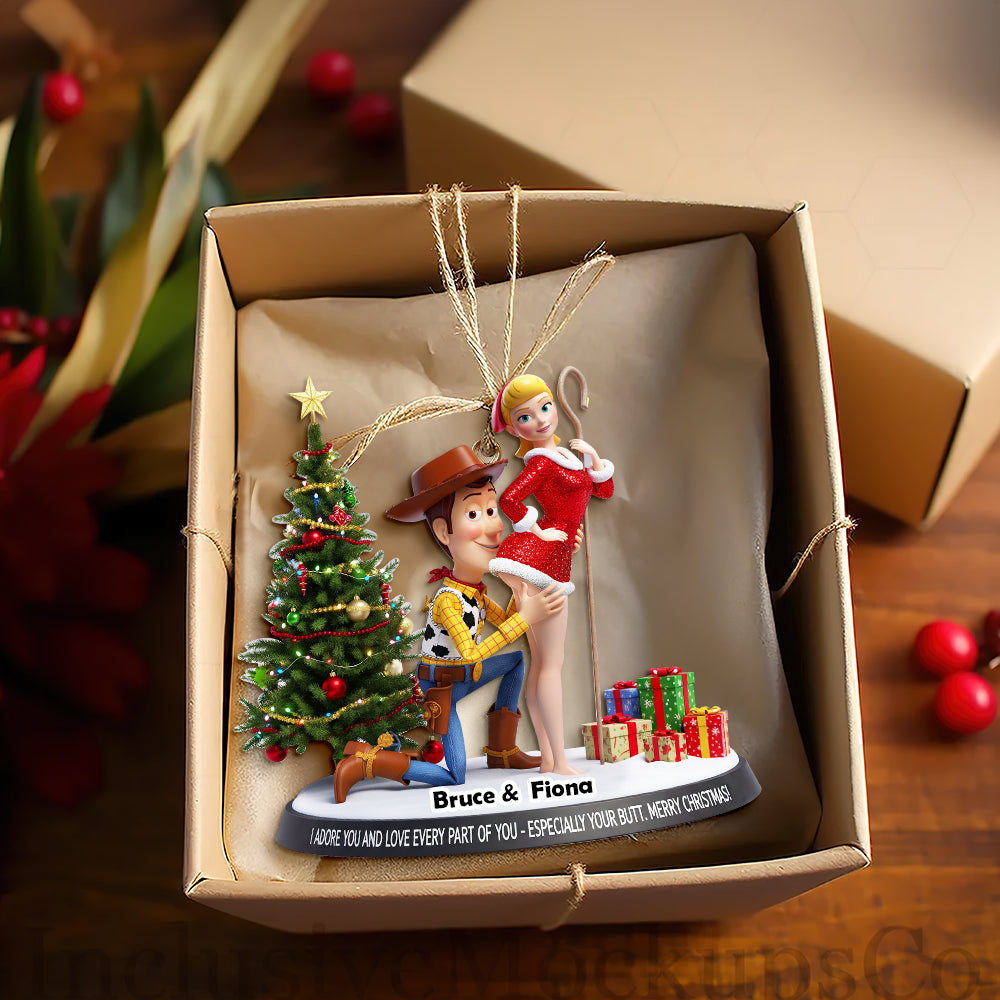 Playful Animated Ornament - Personalized Gifts For Couple