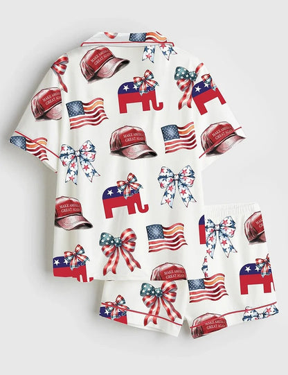 Women's America 45 47 Satin Pajama Set