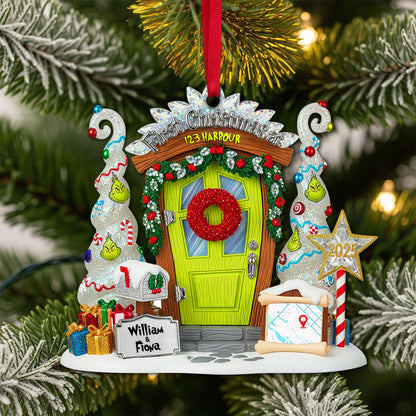 First Christmas At New Address Ornament - Personalized Christmas Gifts For Couple