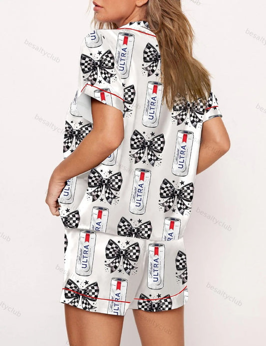Ultra Beer Coquette Short Sleeve Pajama Set