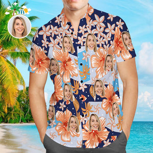 Custom Hawaiian Shirts Flower Style Design Aloha Beach Shirt For Men