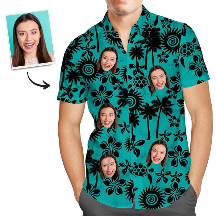 Custom Hawaiian Shirts Sea Turtle Personalized Aloha Beach Shirt For Men