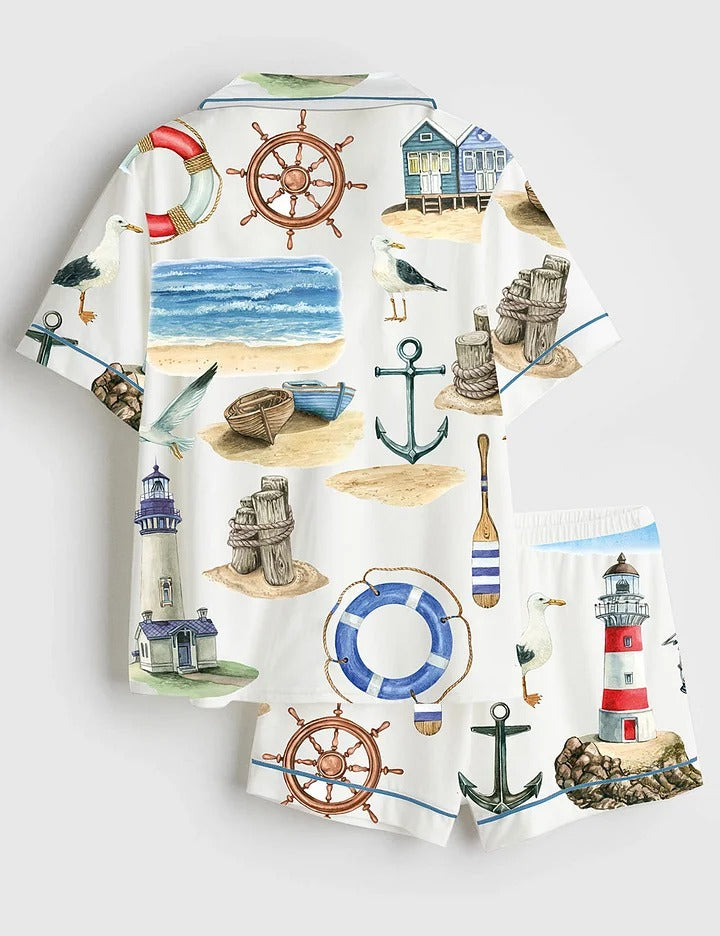 Women's Nautical Pajama Set
