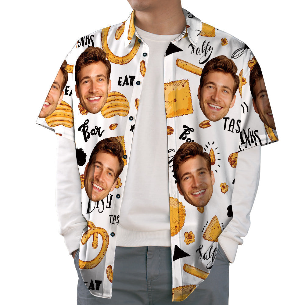 Léine Haváíais Saincheaptha Sceallóga Prátaí &amp; Fáinní Oinniún Léine Samhraidh Corr-Thrópaiceach