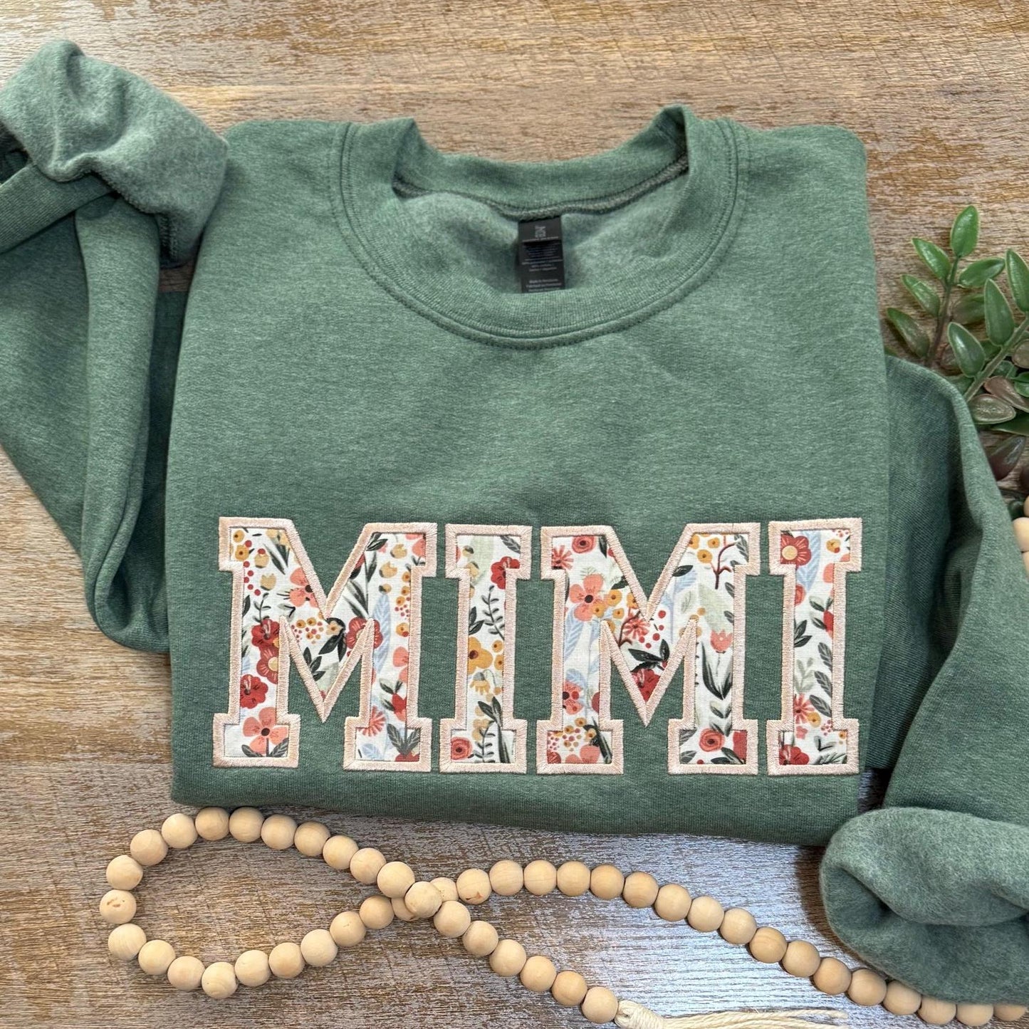Personalized Comfort Colors Embroidered Grandma Shirt, mama shirt, Gigi Shirt, Gift for Grandma, Nana Shirt New Grandma Gift sweatshirt mimi