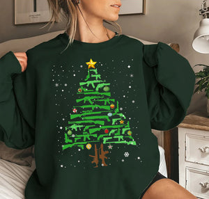 2nd Amendment Christmas Tree Shirt, Gun Tree Shirt, Rifle Tee, Christmas Gift for the Gun Lover, Pro Gun Rights, Firearms, Gun Owner Gift