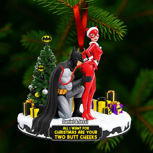 Cheeky Masked Couple Ornament - Personalized Gifts For Couple