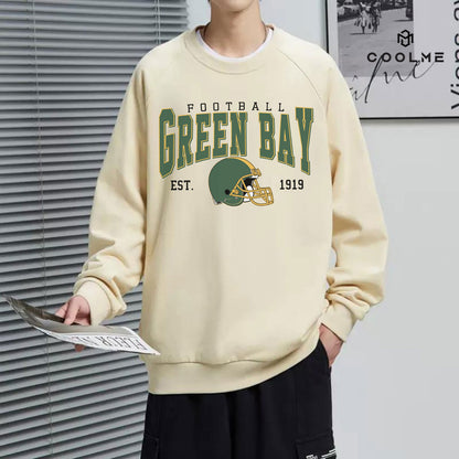 GREEN BAY FOOTBALL EST 1919 Sweatshirt, GREEN BAY FOOTBALL EST 1919 Shirt Retro Style 90s Vintage Unisex Crewneck, Graphic Tee Gift For Football Fan Sport.