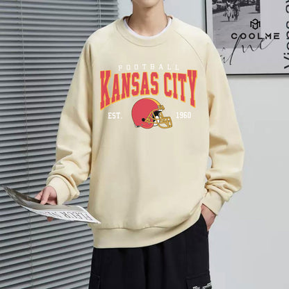 Kansas City A FOOTBALL Sweatshirt, Kansas City A FOOTBALL Shirt Retro Style 90s Vintage Unisex Crewneck, Graphic Tee Gift For Football Fan Sport