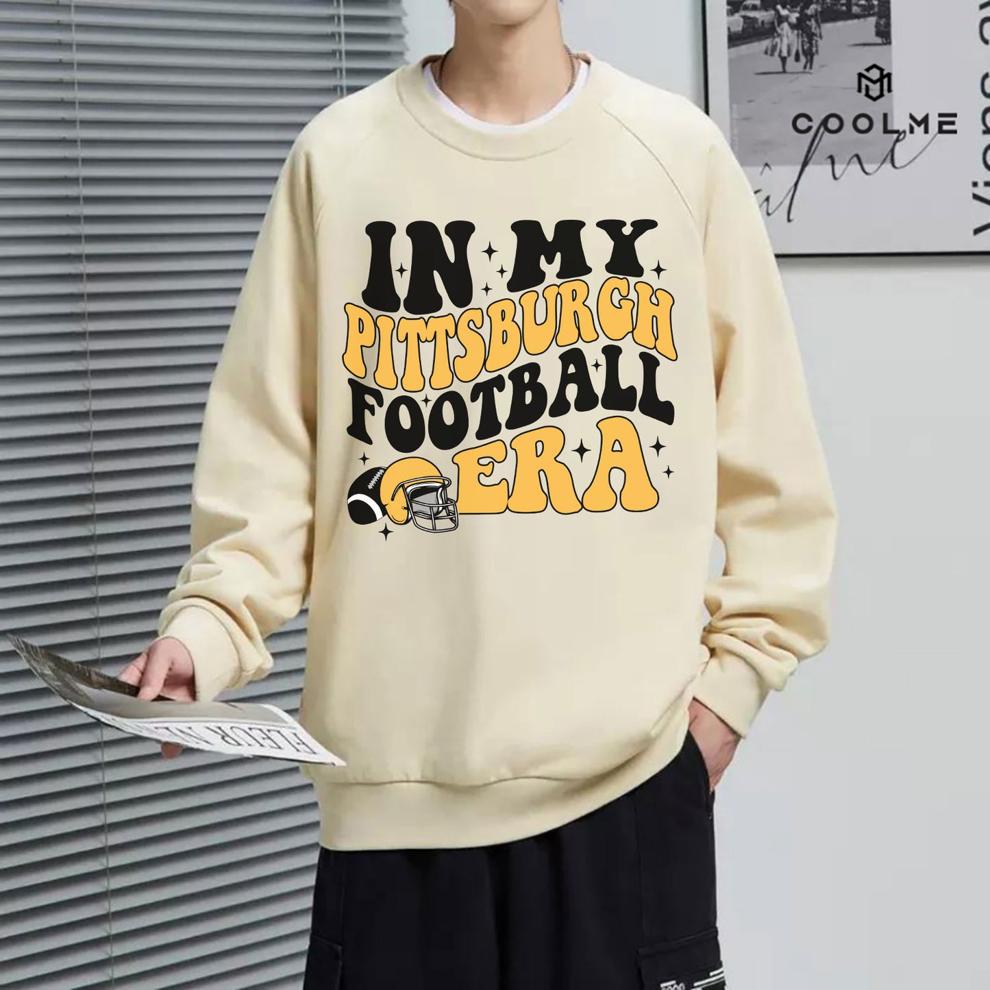 Pittsburgh A FOOTBALL Sweatshirt, Pittsburgh A FOOTBALL Shirt Retro Style 90s Vintage Unisex Crewneck, Graphic Tee Gift For Football Fan Sport