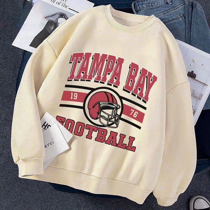 Tampa Bay Football Sweatshirt, Tampa Bay Football Shirt Retro Style 90s Vintage Unisex Crewneck, Graphic Tee Gift For Football Fan Sport