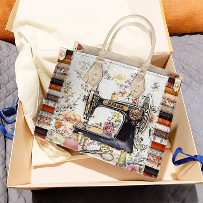 Lorva Personalized Sewing Leather Bag Vintage Bloom