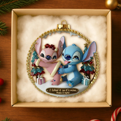 Spicy Alien Couple Ornament - Personalized Christmas Gifts For Couples