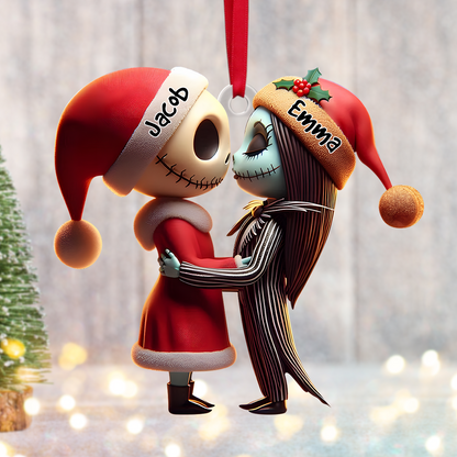 Personalized Gifts For Horror Couple Christmas Ornament