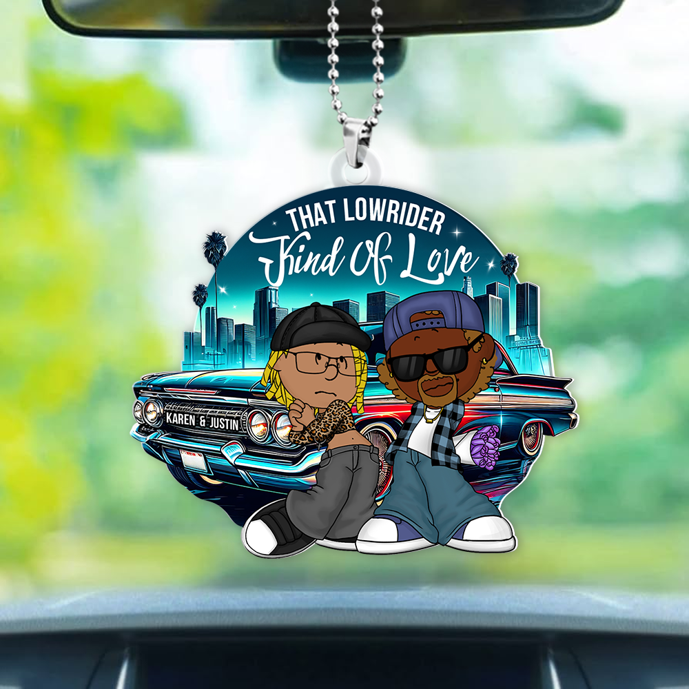 Personalized Gifts For Couple Car Ornament, Lowrider Car Lover