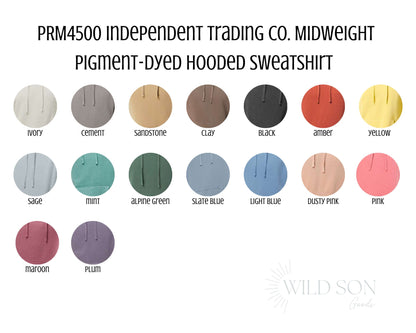 Custom Hooded Sweatshirt-Embroidered Sweatshirt-Embroidered Hoodie-Garment Dyed Sweatshirt-Mama Sweatshirt