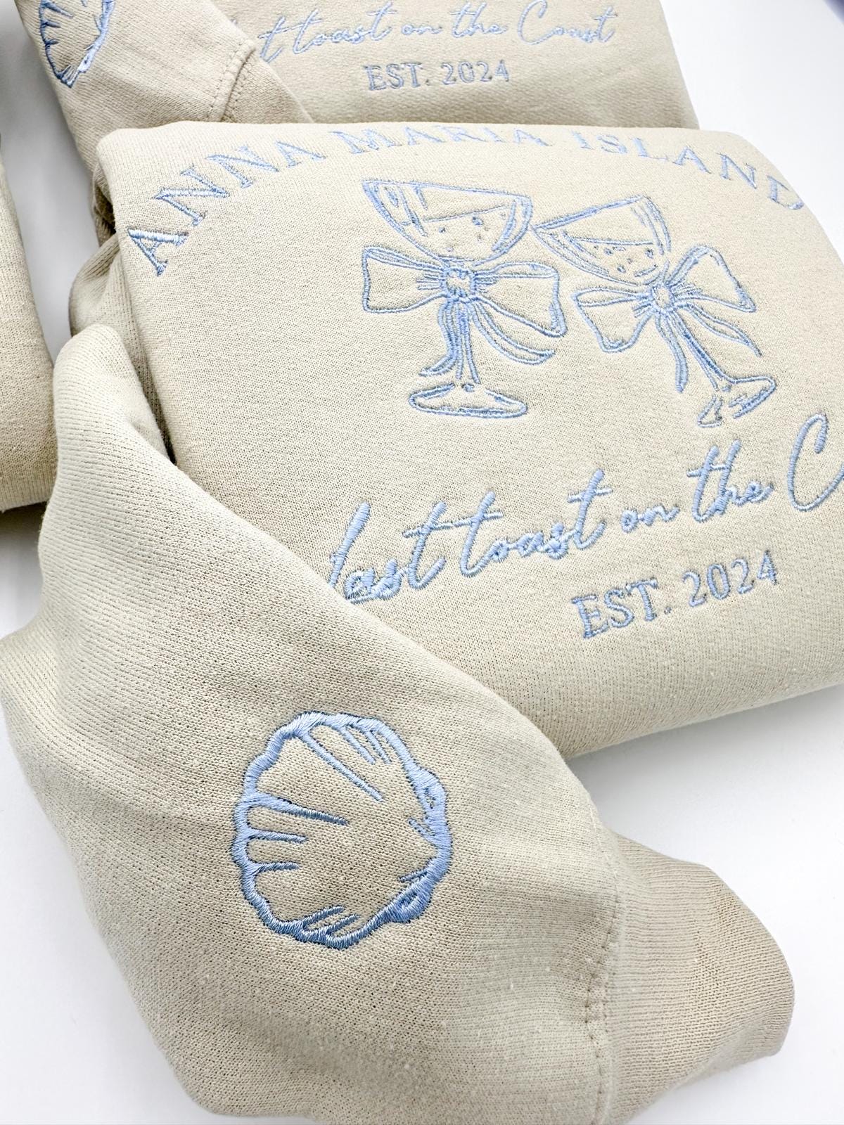 Custom Photo on Sweatshirt Embroidered Sleeve, Personalized Dad Portrait Hoodie from Your Photo, Funny Dad shirt, Unique Father's Day Gifts