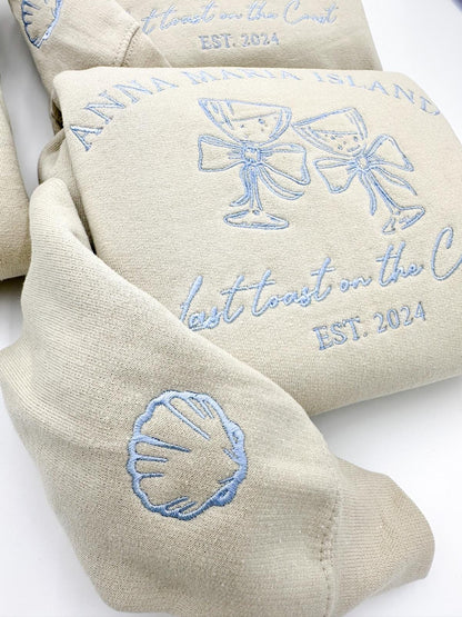 Custom Photo on Sweatshirt Embroidered Sleeve, Personalized Dad Portrait Hoodie from Your Photo, Funny Dad shirt, Unique Father's Day Gifts