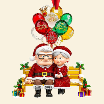Romantic Couple Christmas Ornament - Personalized Gifts For Couple